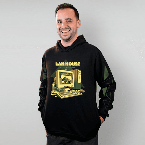 MOLETOM PRETO - LAN HOUSE