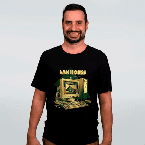 CAMISETA PRETA - LAN HOUSE