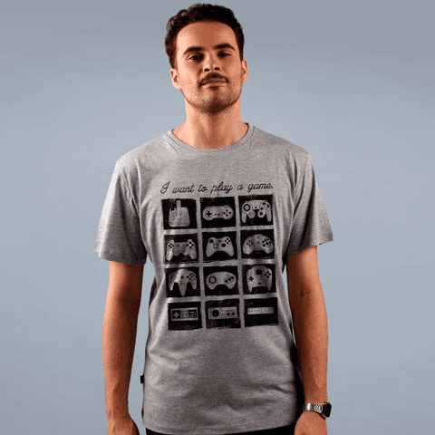CAMISETA CINZA - CONTROLES
