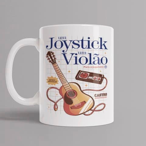 CANECA BRANCA - UM JOYSTICK E UM VIOLÃO